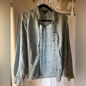 Denim button up